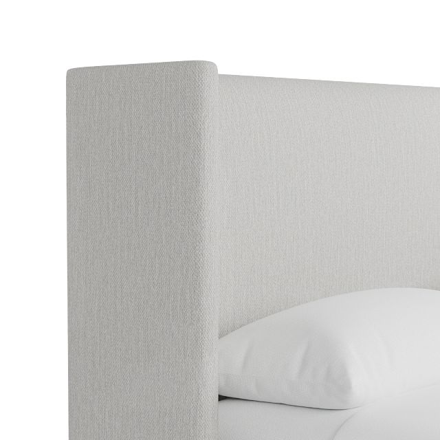 Captiva Delray Pewter 48" Upholstered Shelter Bed