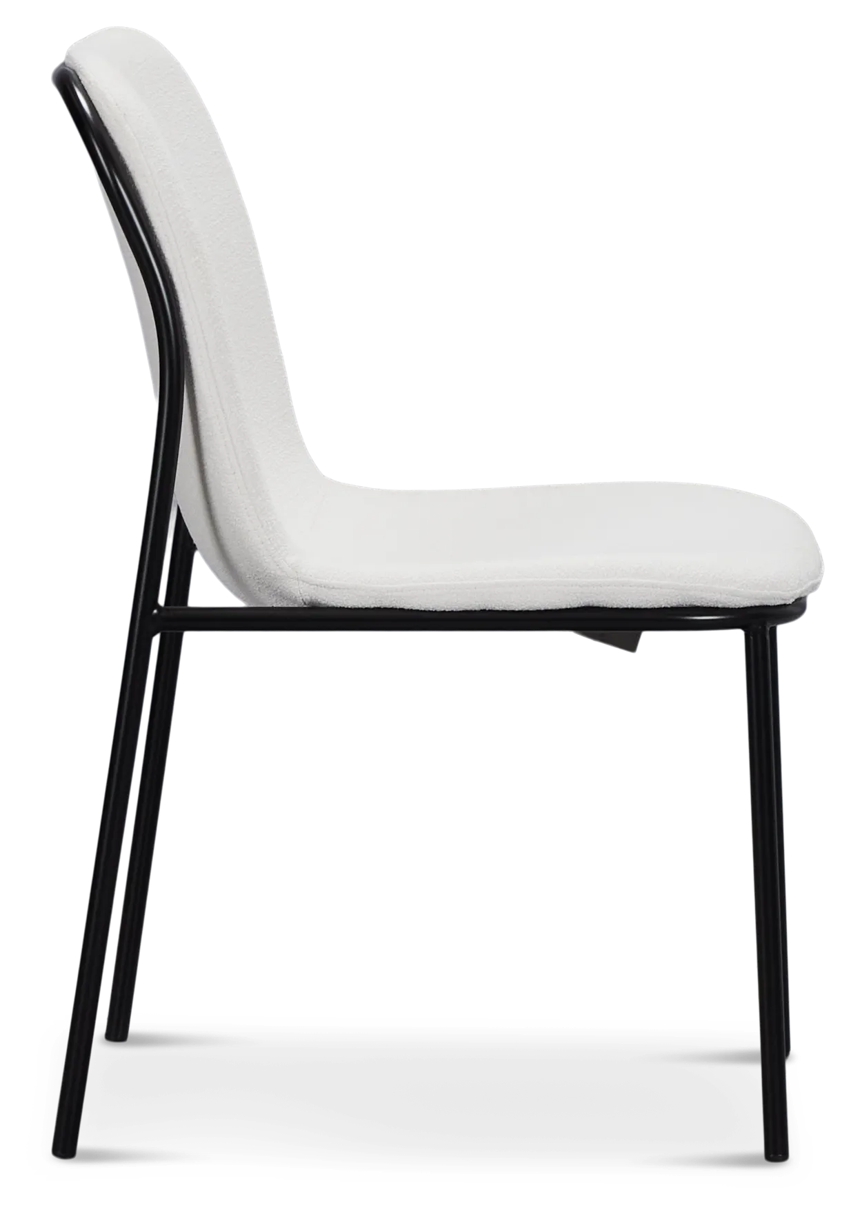 Palos White Upholstered Side Chair
