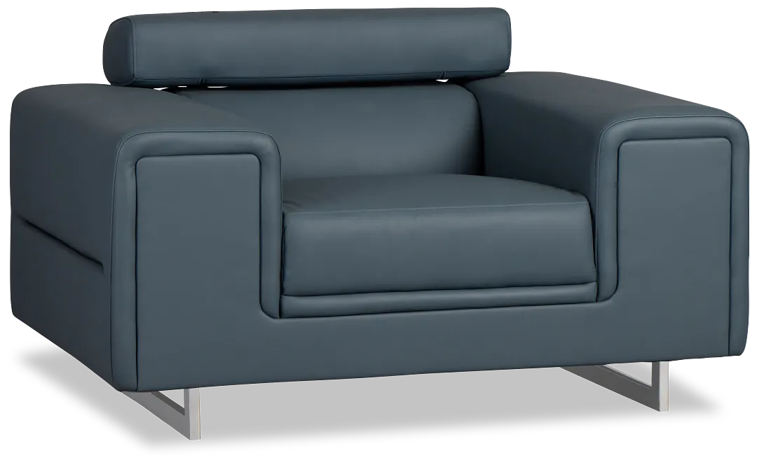 Drew Dark Blue Micro Chair