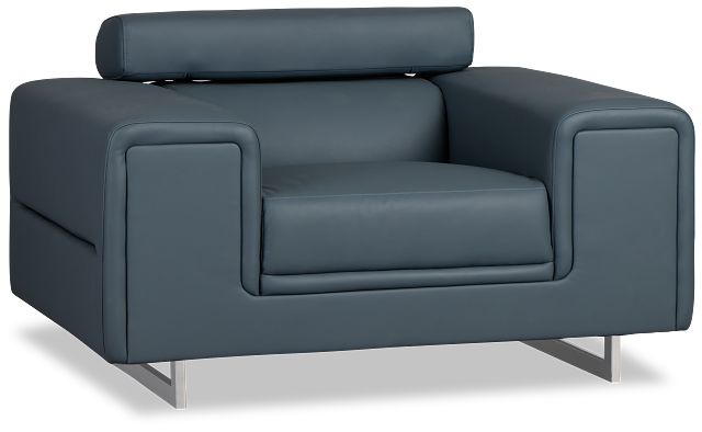 Drew Dark Blue Micro Chair