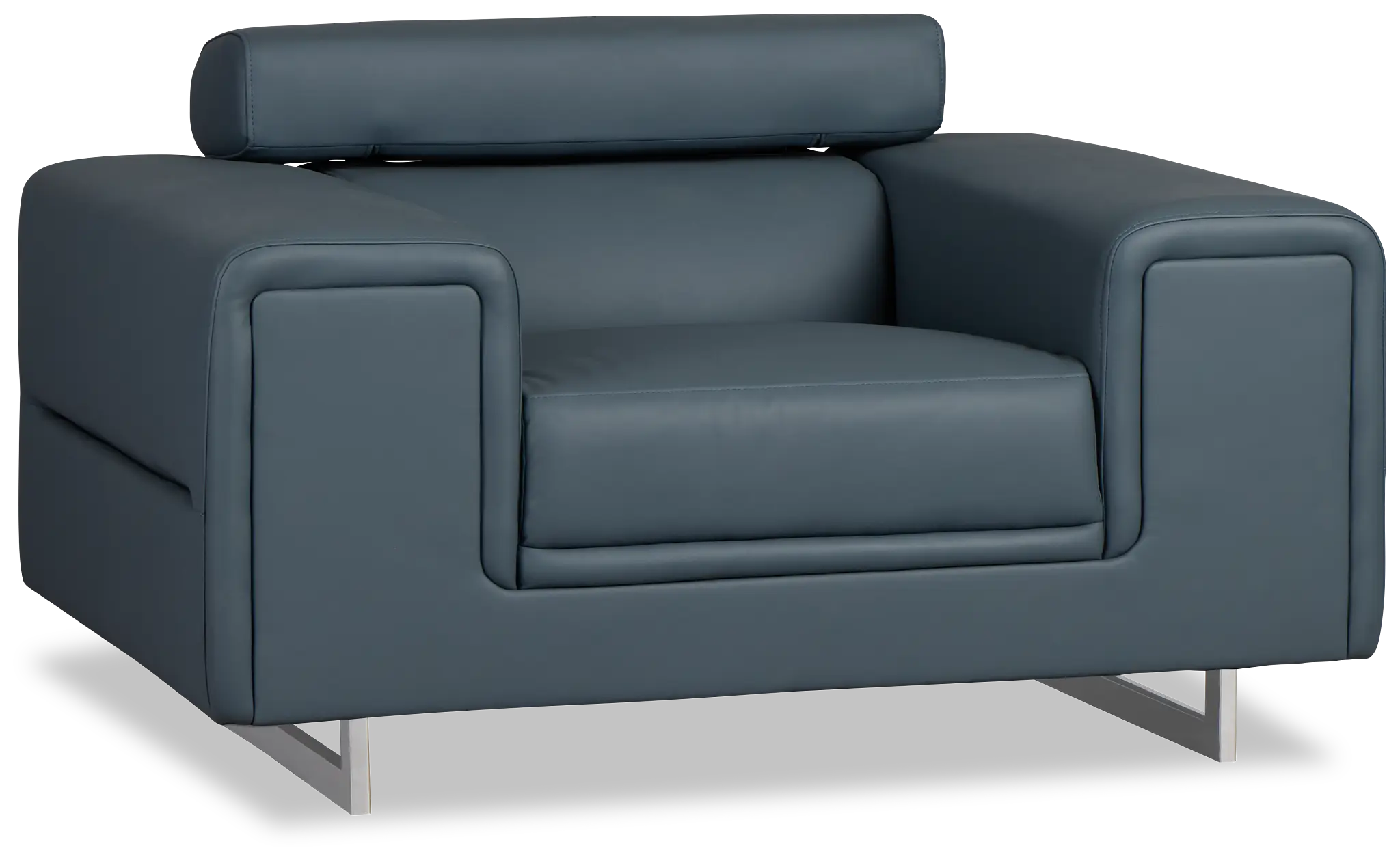 Drew Dark Blue Micro Chair Drew Dark Blue Micro Chair