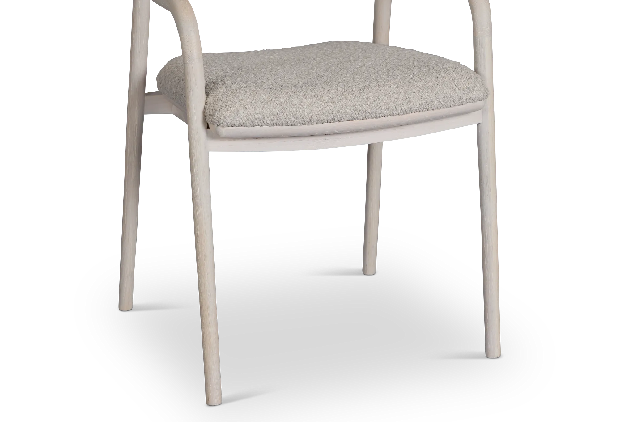 Gables White Upholstered Arm Chair
