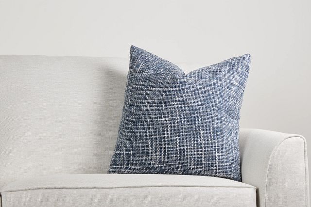 Sutton Dark Blue 22" Accent Pillow