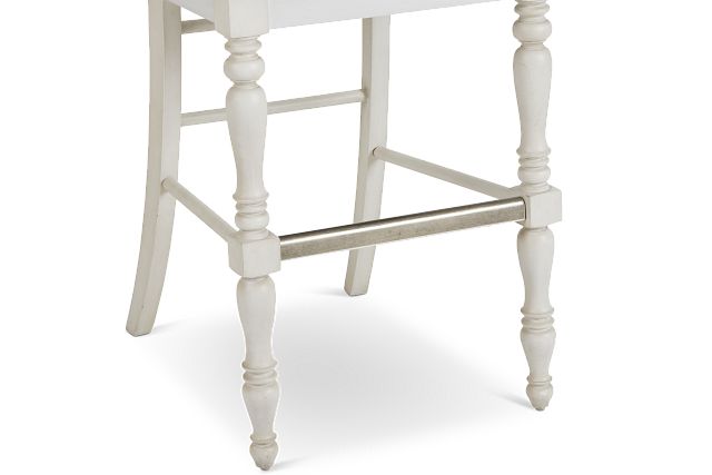 Savannah Ivory 30" Wood Barstool