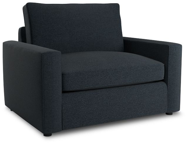 Siesta Elite Dark Blue Fabric Memory Foam Sleeper