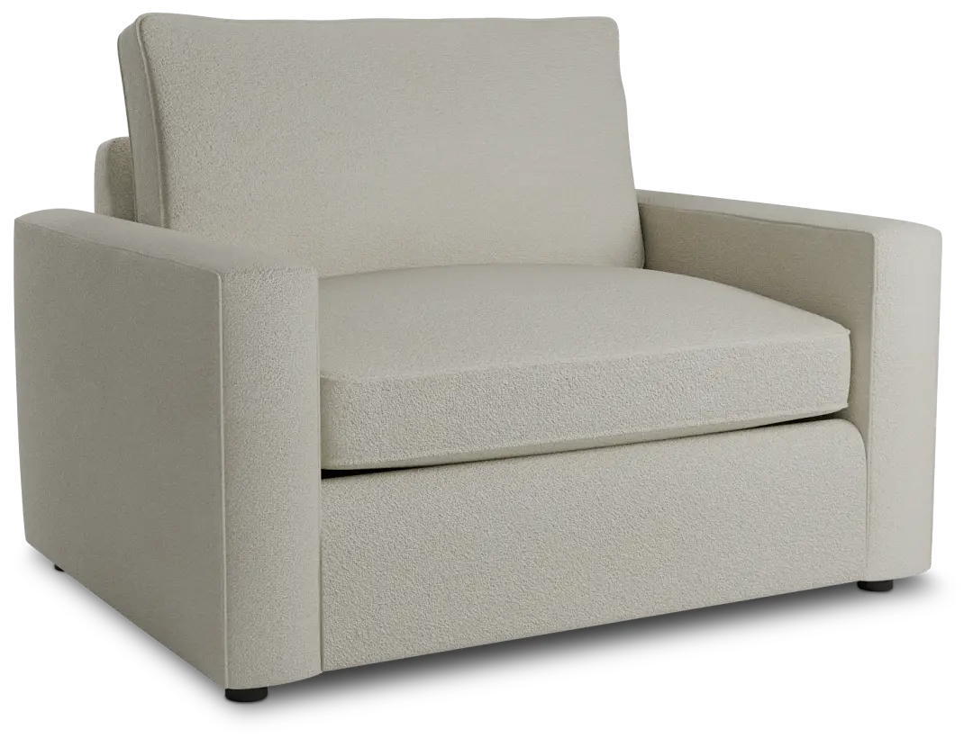 Siesta Elite Ivory Fabric Memory Foam Sleeper Siesta Elite Ivory Fabric Memory Foam Sleeper