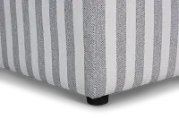 Destin Sea Lane Dark Gray Fabric Corner Chair