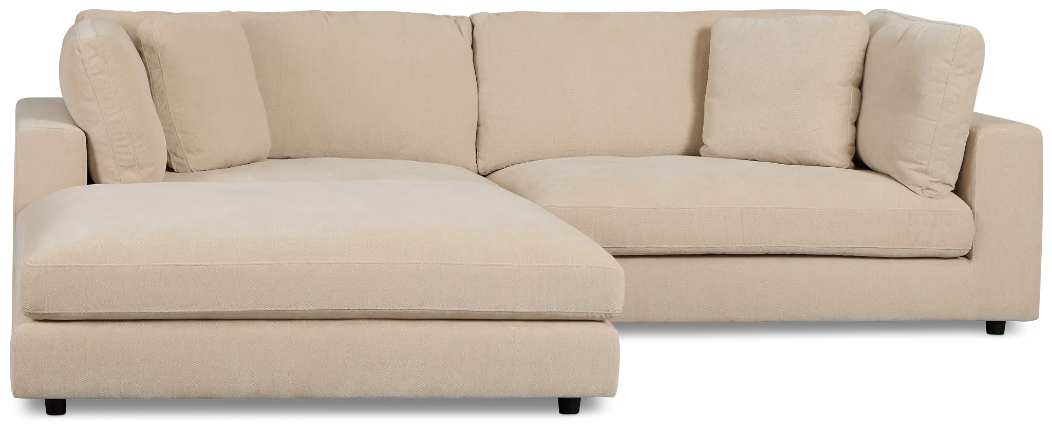 Lounge Light Beige Fabric Chaise Sectional Lounge Light Beige Fabric Chaise Sectional