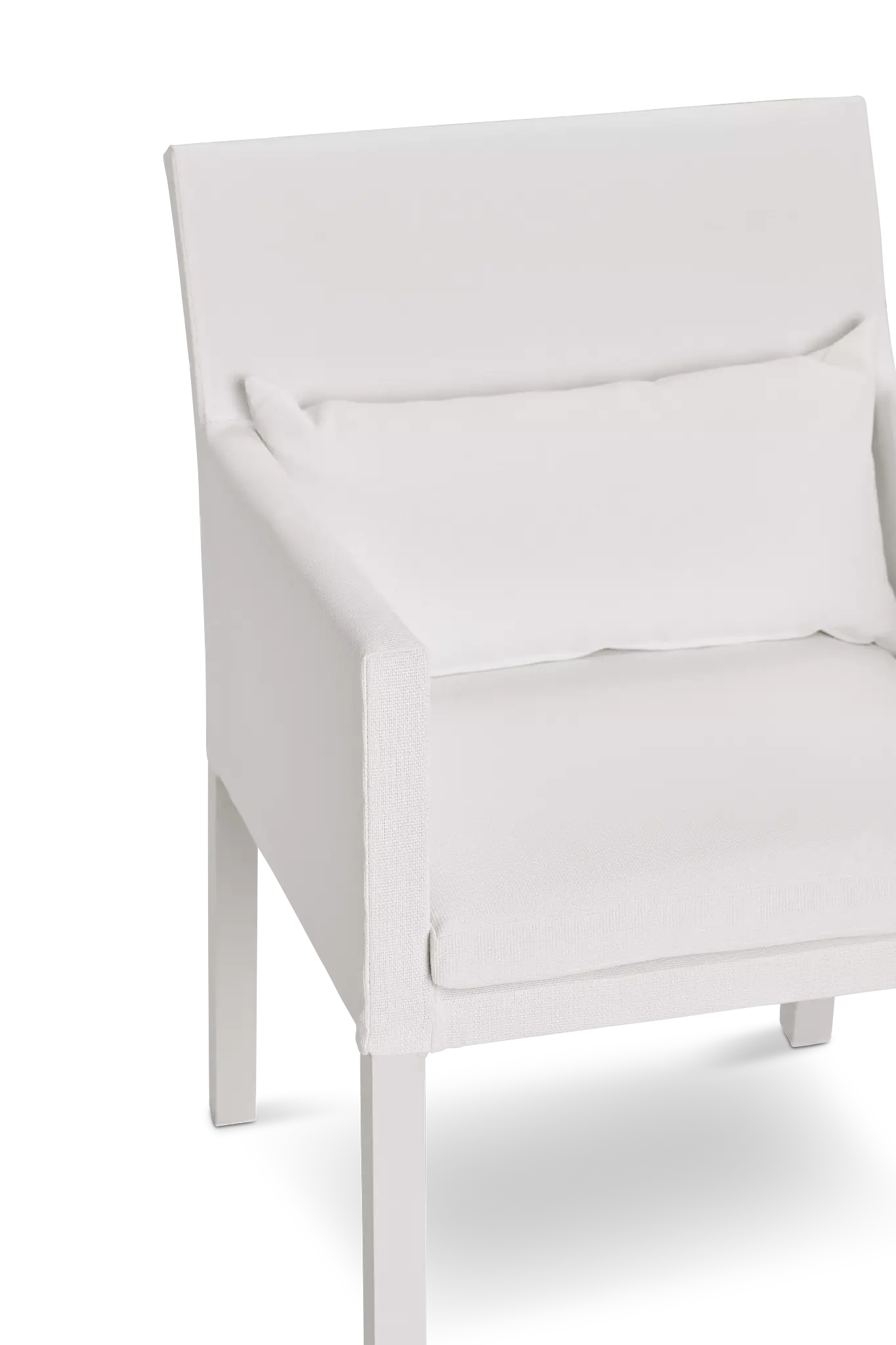 Lisbon White Cushioned Chair Lisbon White Cushioned Chair