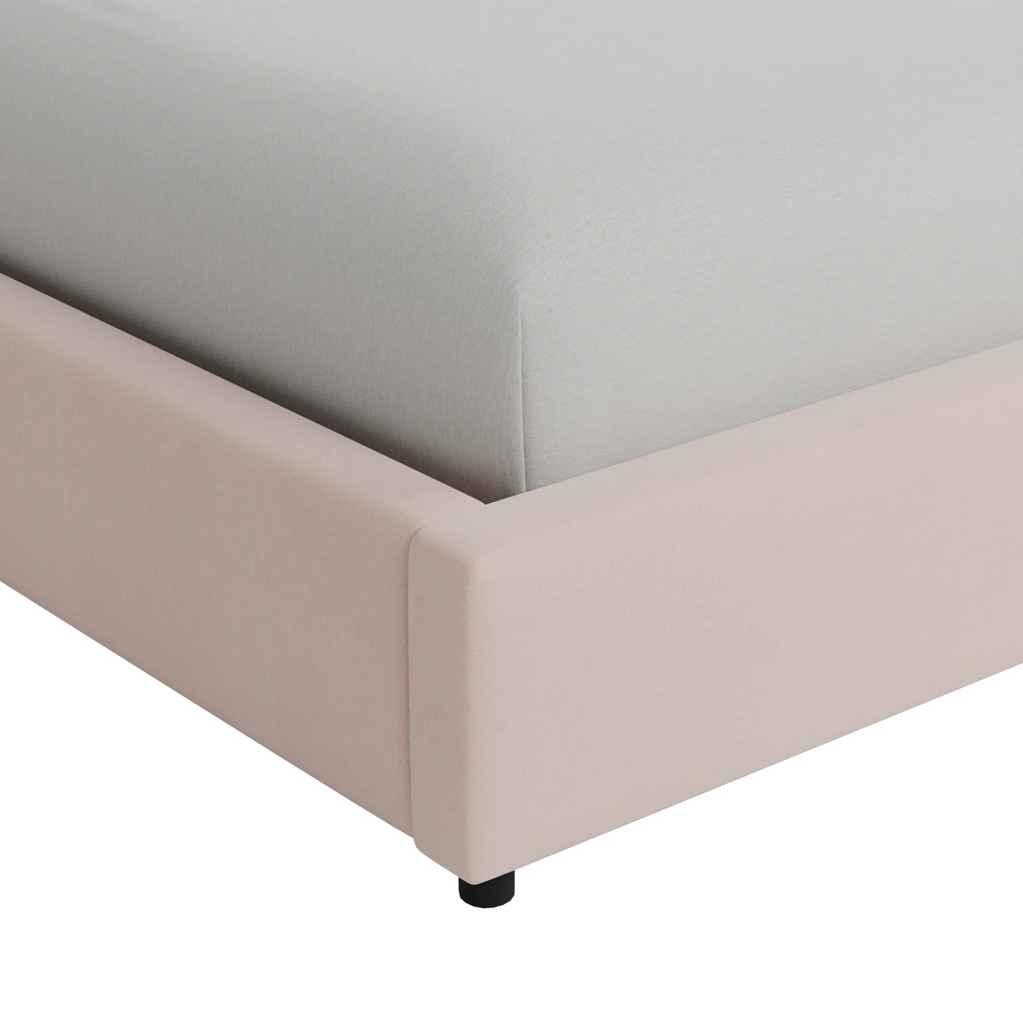 Grayton Joya Light Pink 44" Upholstered Platform Bed Grayton Joya Light Pink 44" Upholstered Platform Bed