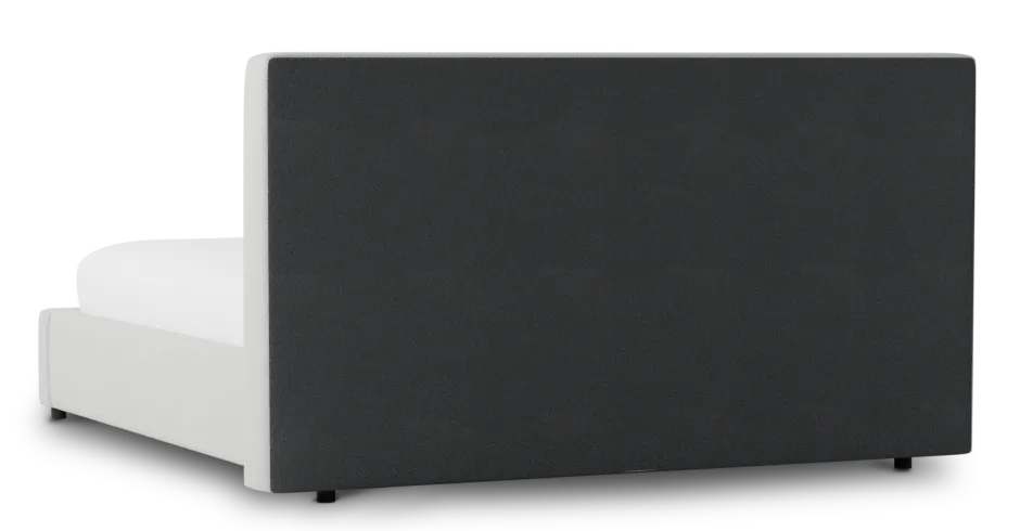 Grayton Delray Pewter 44" Upholstered Platform Bed