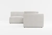 Destin Maguire Pewter Fabric 4-piece Modular Sectional