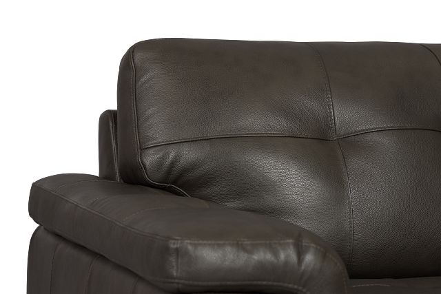 Braden Dark Gray Leather Chair