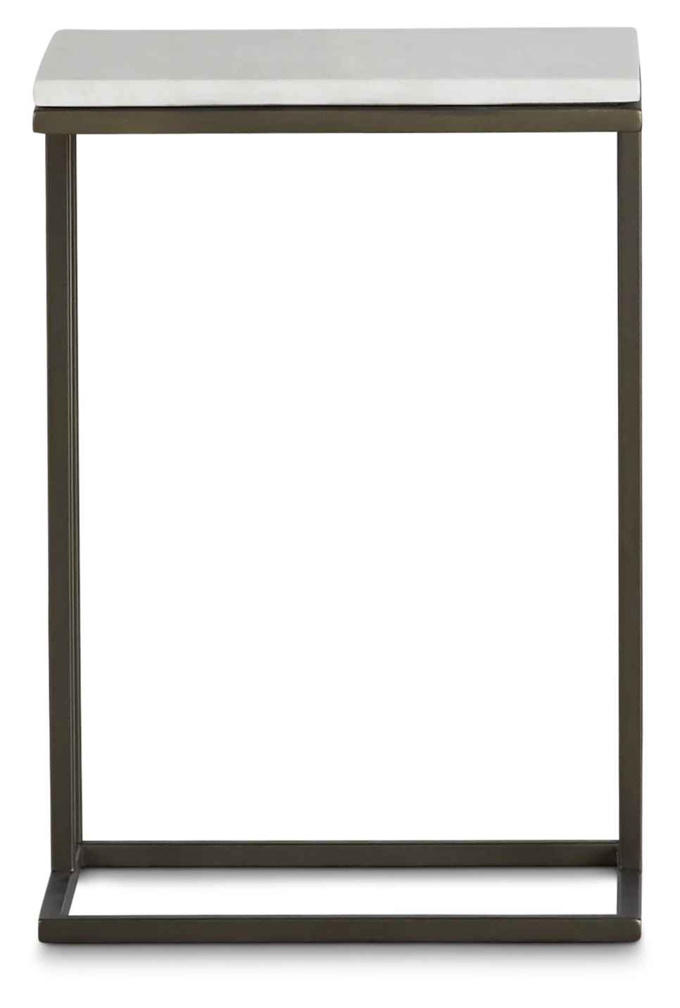 Tallie Black Marble Chairside Table