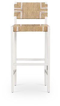 Nantucket Light Tone Woven 30" Woven Barstool