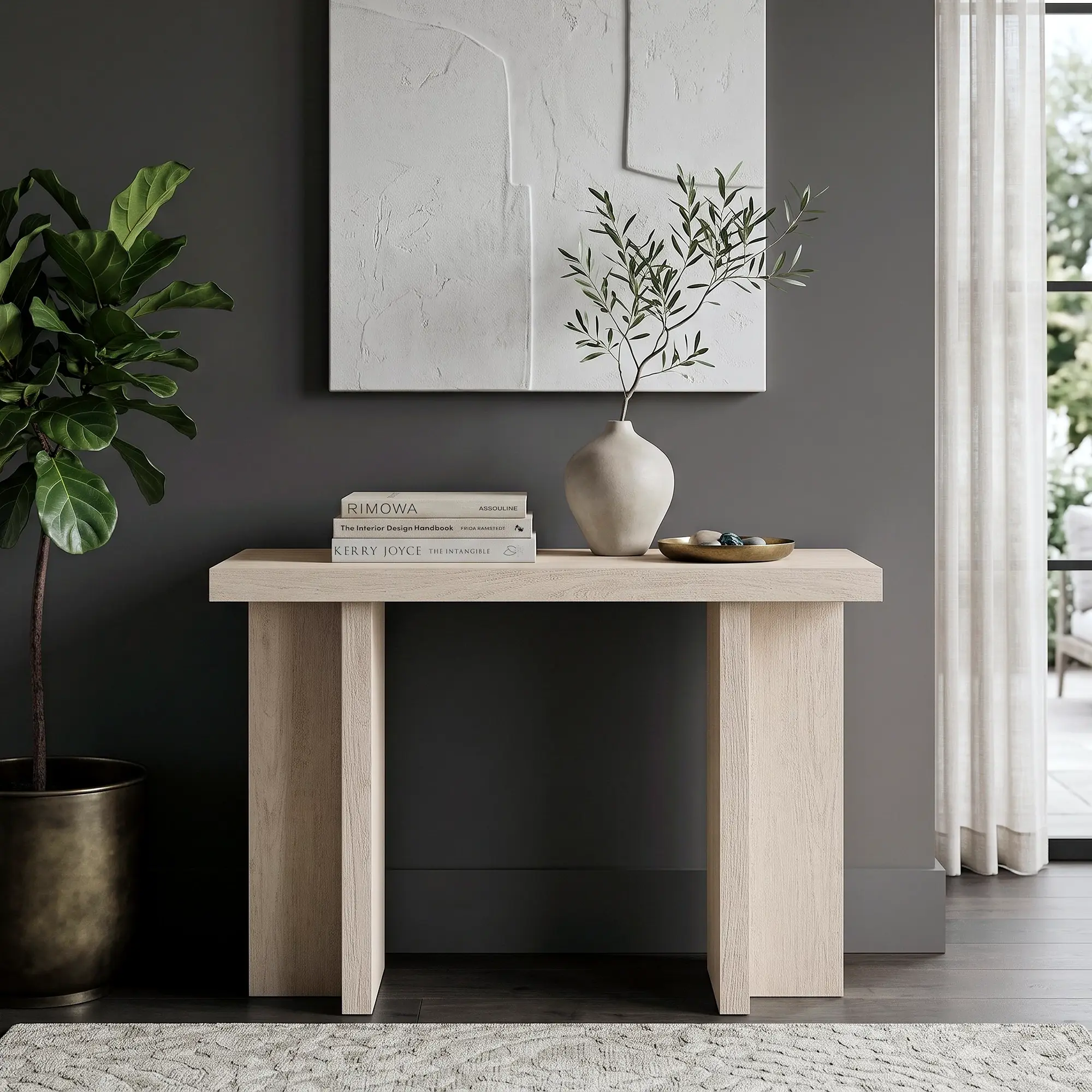 Albert White Sofa Table Albert White Sofa Table