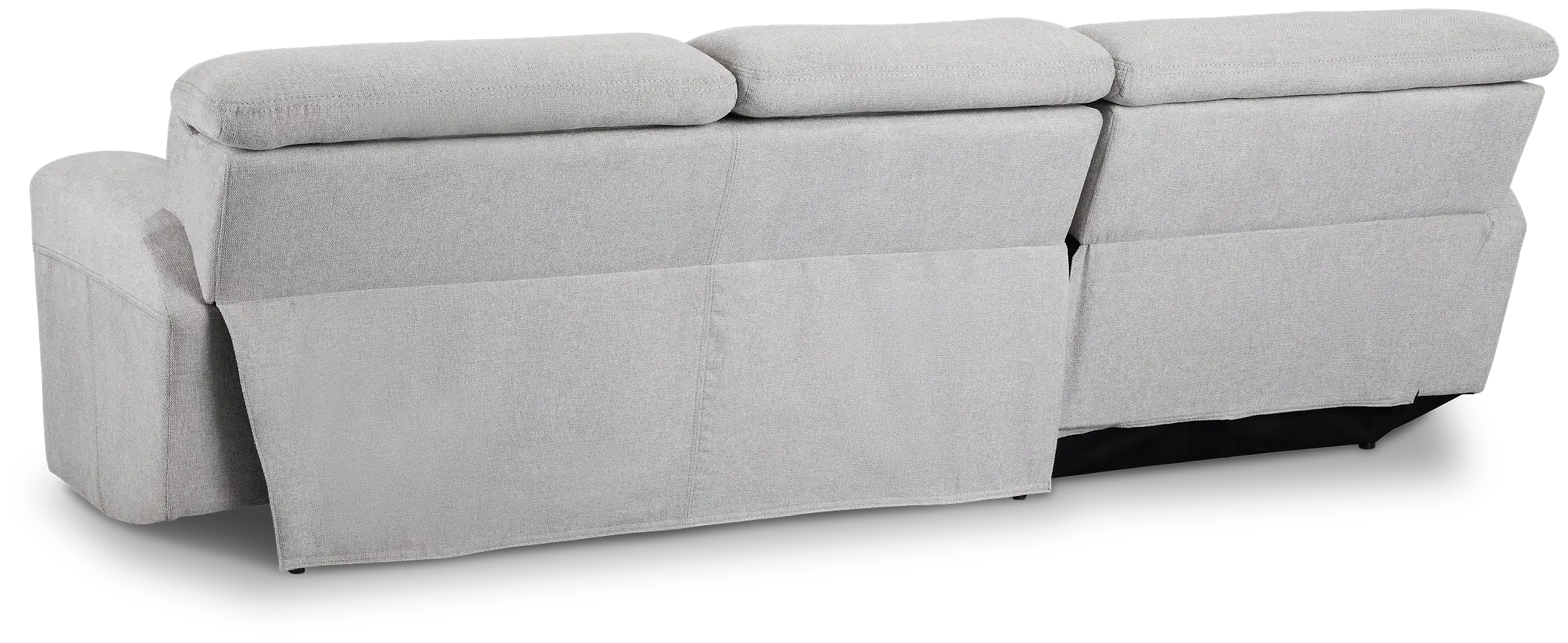 Callum Light Gray Storage Small Left Power Chaise Sleeper Sectional Callum Light Gray Storage Small Left Power Chaise Sleeper Sectional
