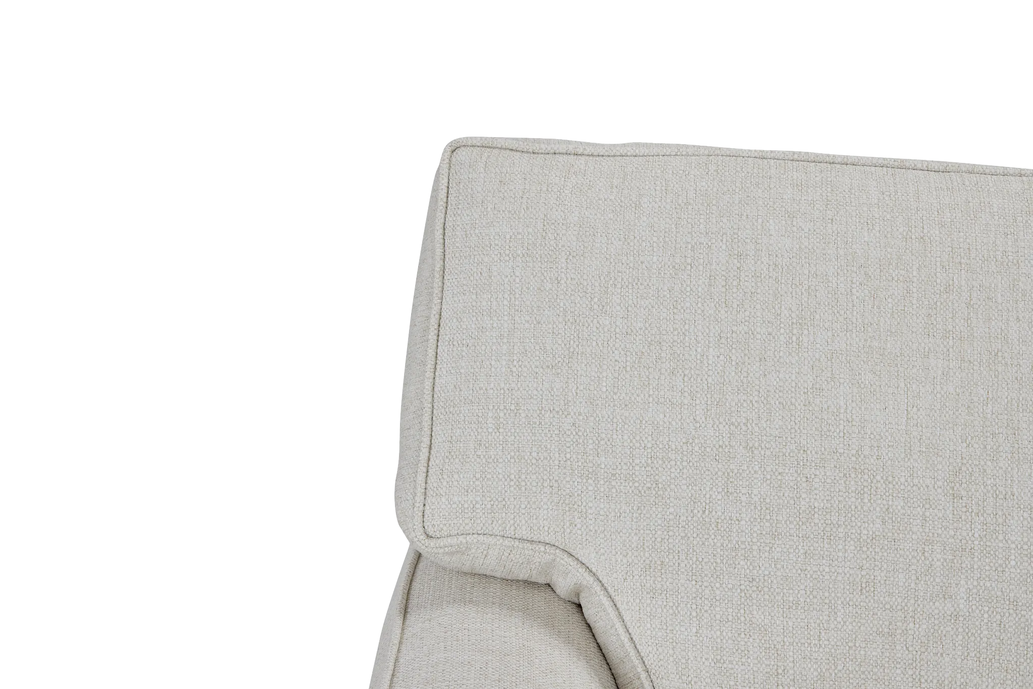 Austin White Fabric Medium Two-arm Sectional