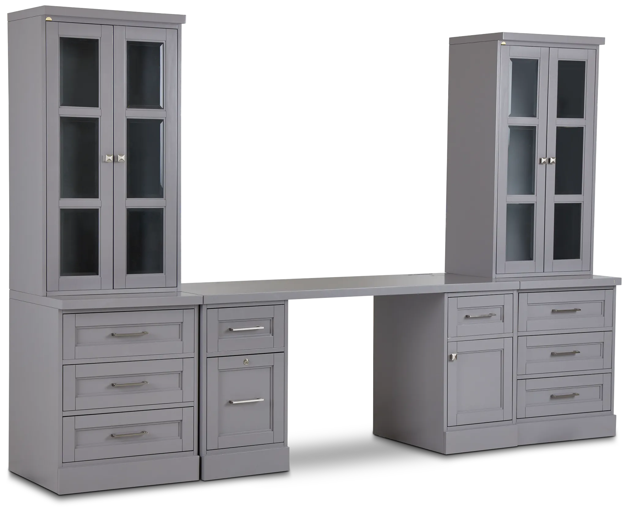 Newport Gray Drawer Wall Desk