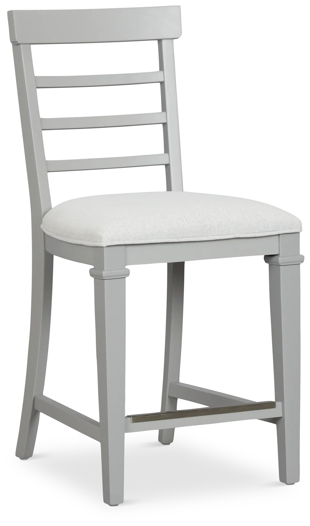 Cape Cod Gray 24" Upholstered Barstool