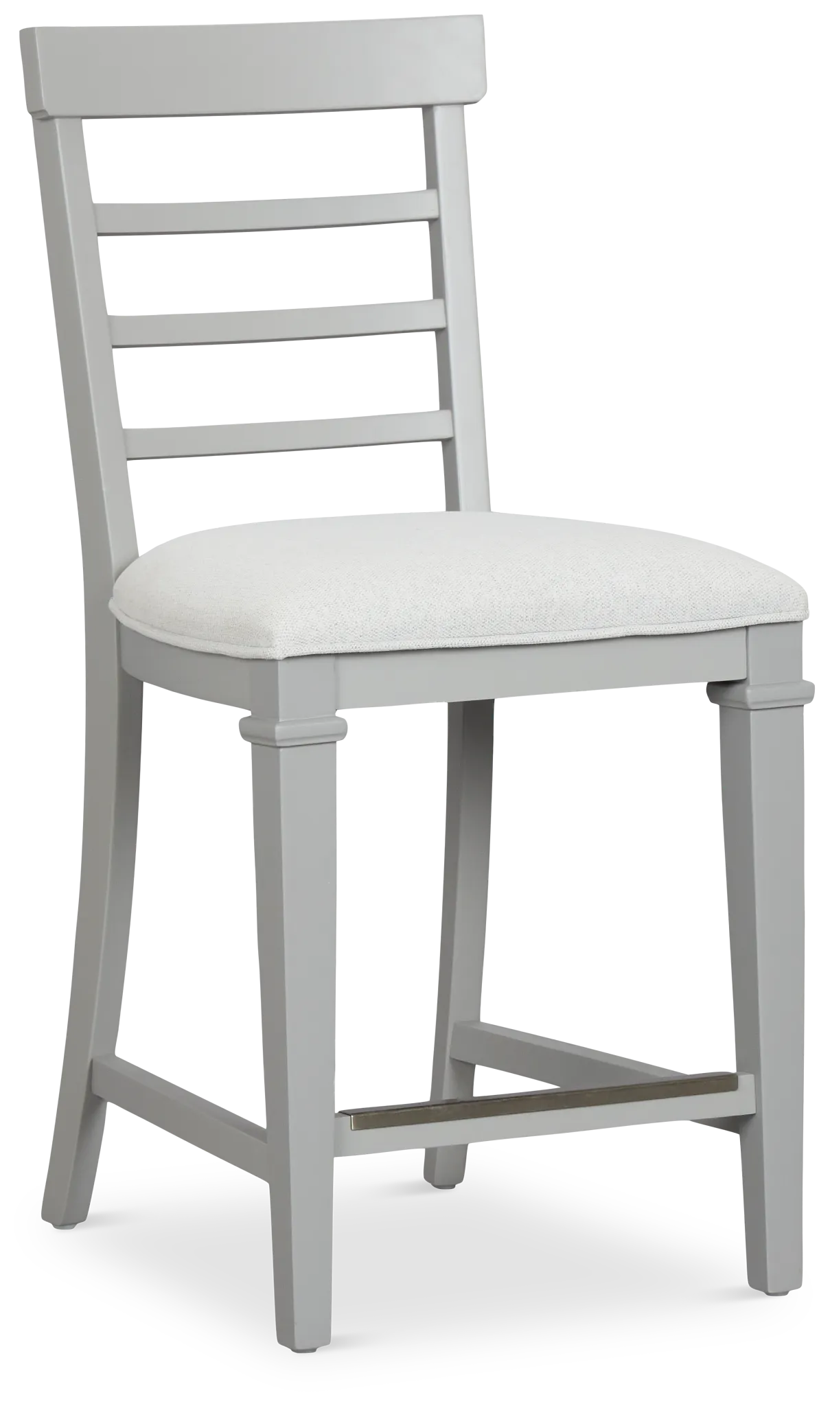 Cape Cod Gray 24" Upholstered Barstool