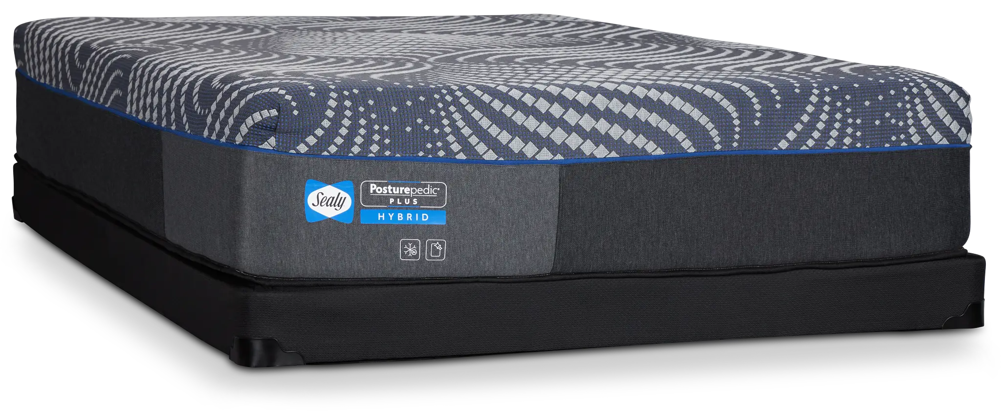 Sealy Posturepedic Plus Hybrid Brenham Soft Low-profile Mattress Set Sealy Posturepedic Plus Hybrid Brenham Soft Low-profile Mattress Set