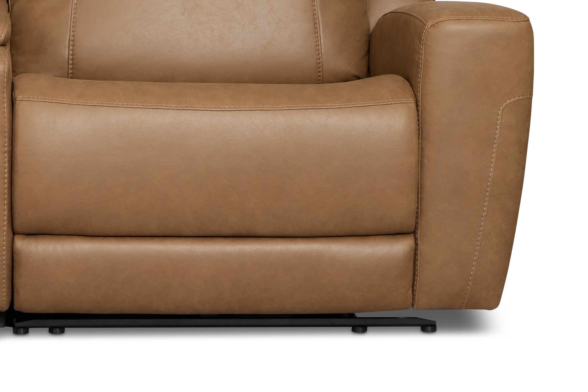 Colton Brown Micro Large Triple Power Reclining Two-arm Sectional