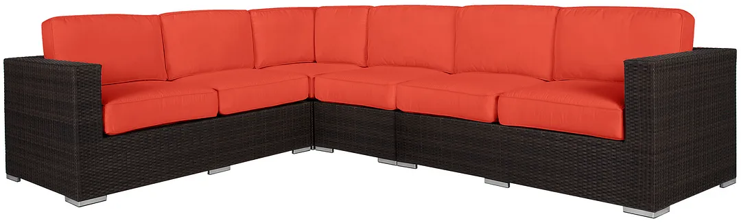 Fina Orange Large Two-arm Sectional Fina Orange Large Two-arm Sectional