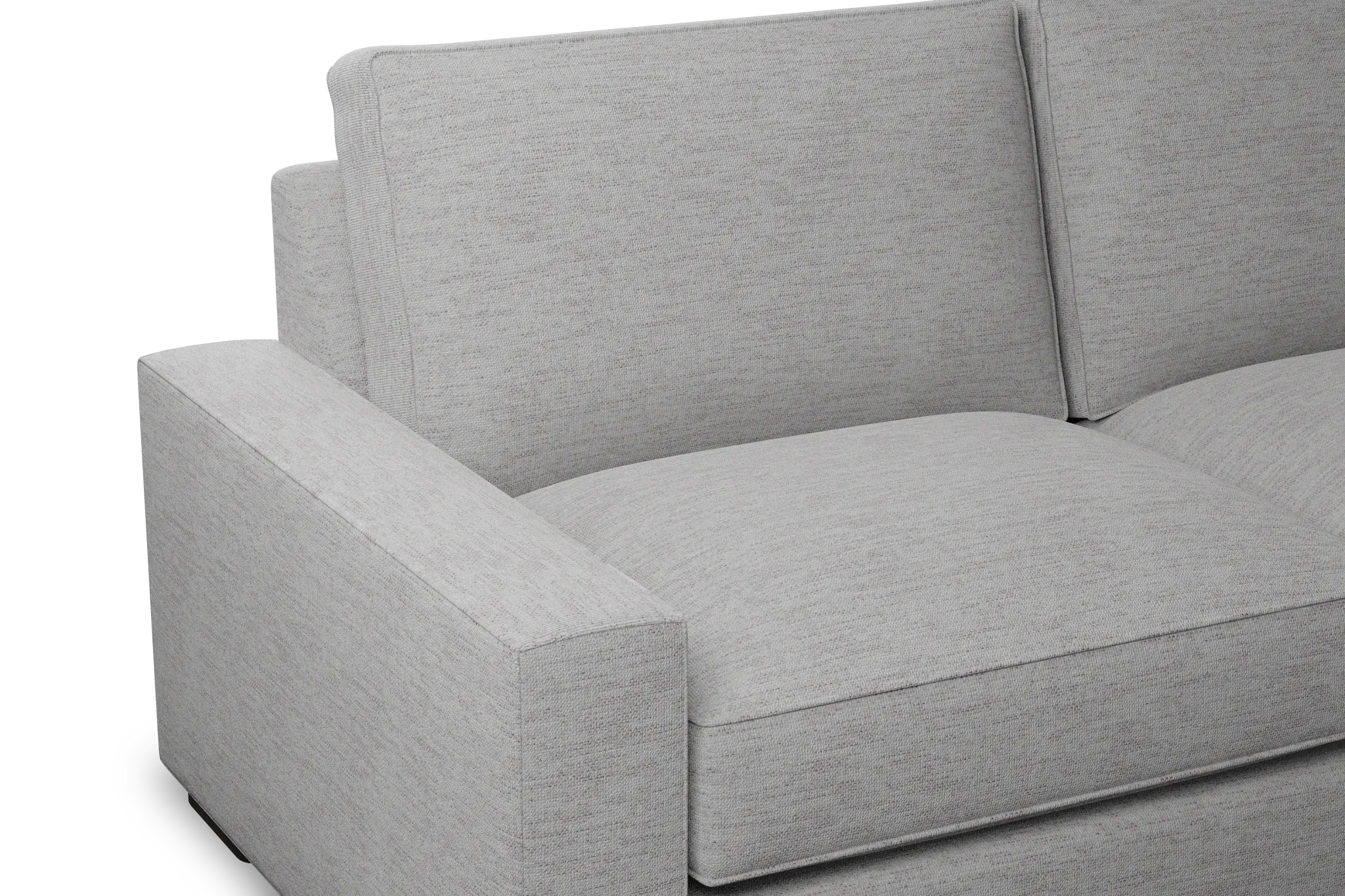 Edgewater Maguire Gray 84" Sofa W/ 2 Cushions