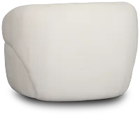 Catalina White Fabric Swivel Chair