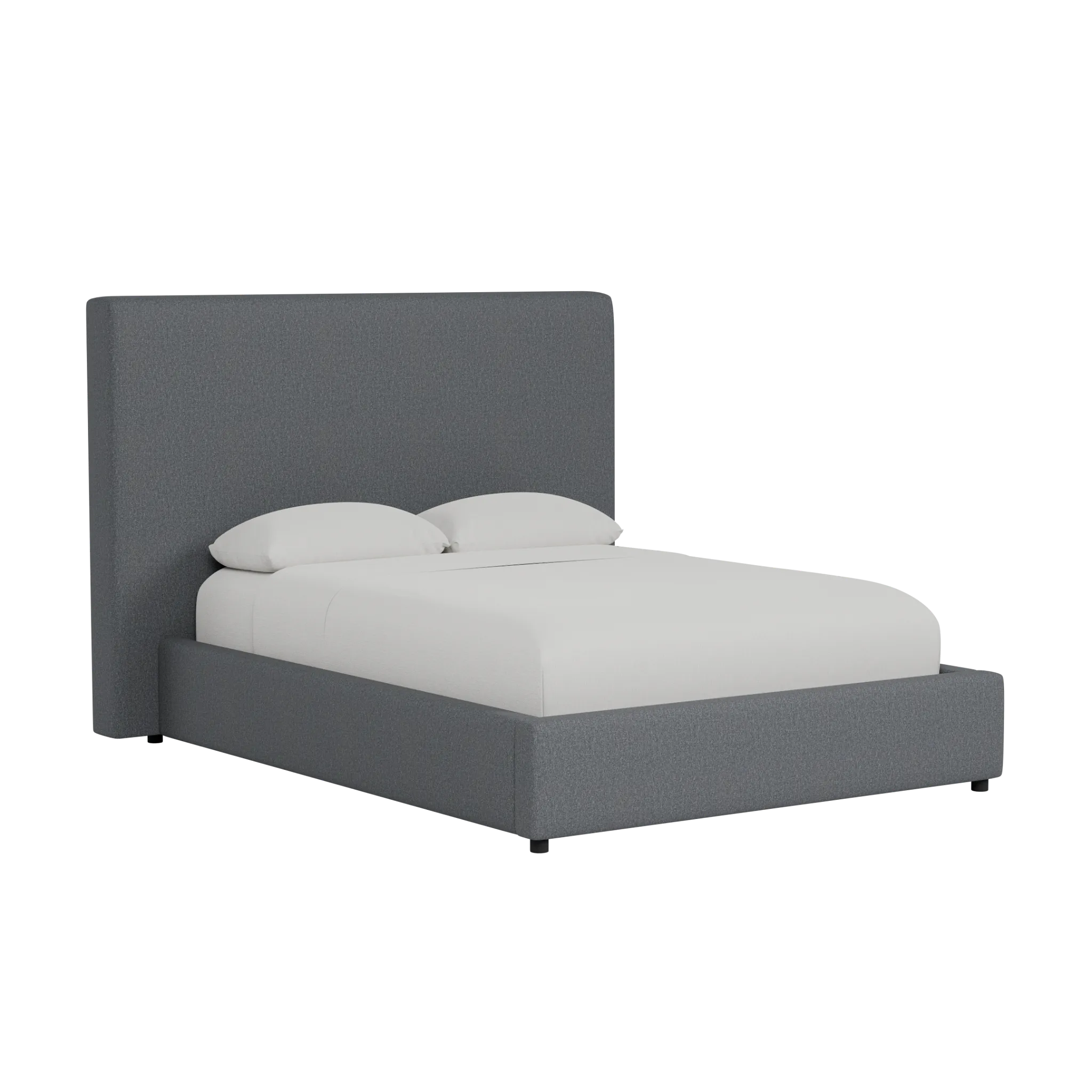 Grayton Delray Dark Gray 54" Upholstered Platform Bed