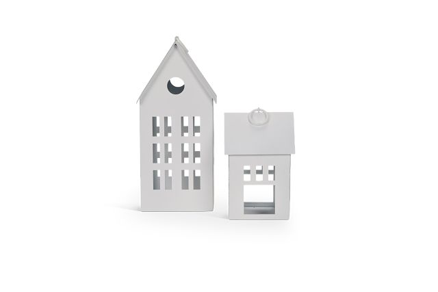 House White Small Candle Holder