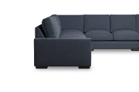 Edgewater Maguire Blue Large Right Chaise Sectional