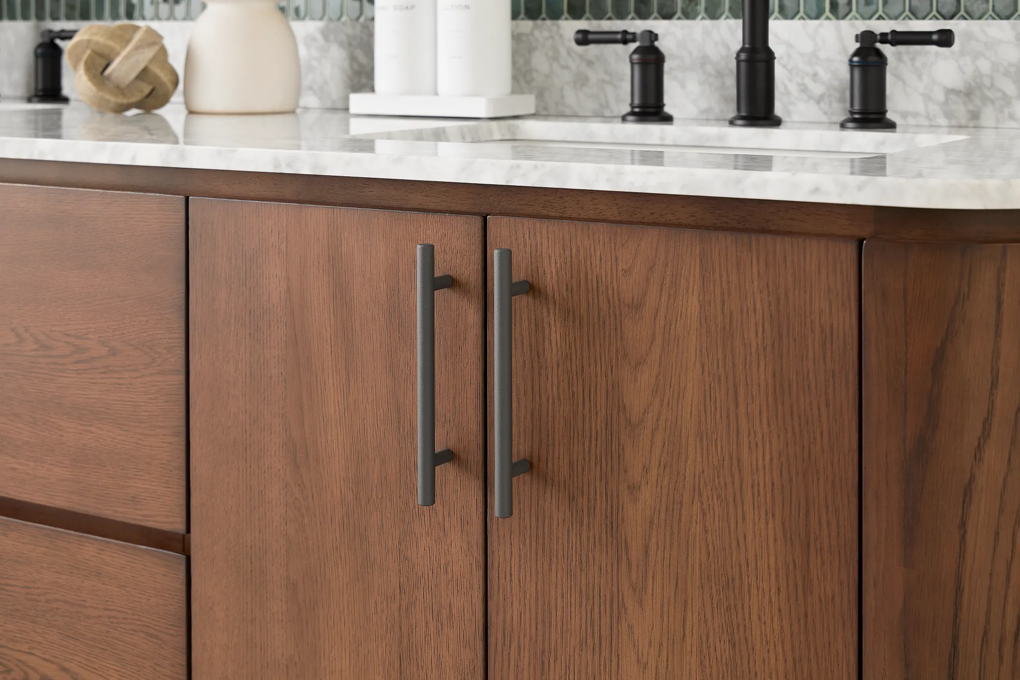 Nomad Mid Tone 60" Double Bathroom Vanity