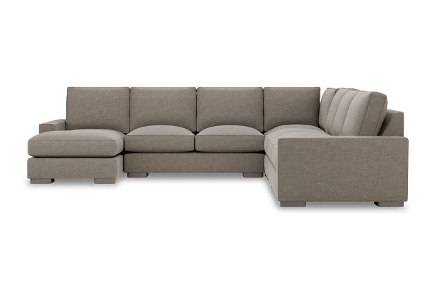 Edgewater Elite Brown Large Left Chaise Sectional