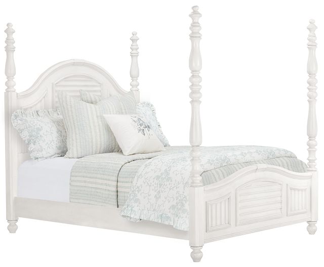 Savannah Ivory Poster Bed