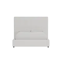Grayton Lucy Light Beige 54" Upholstered Platform Bed
