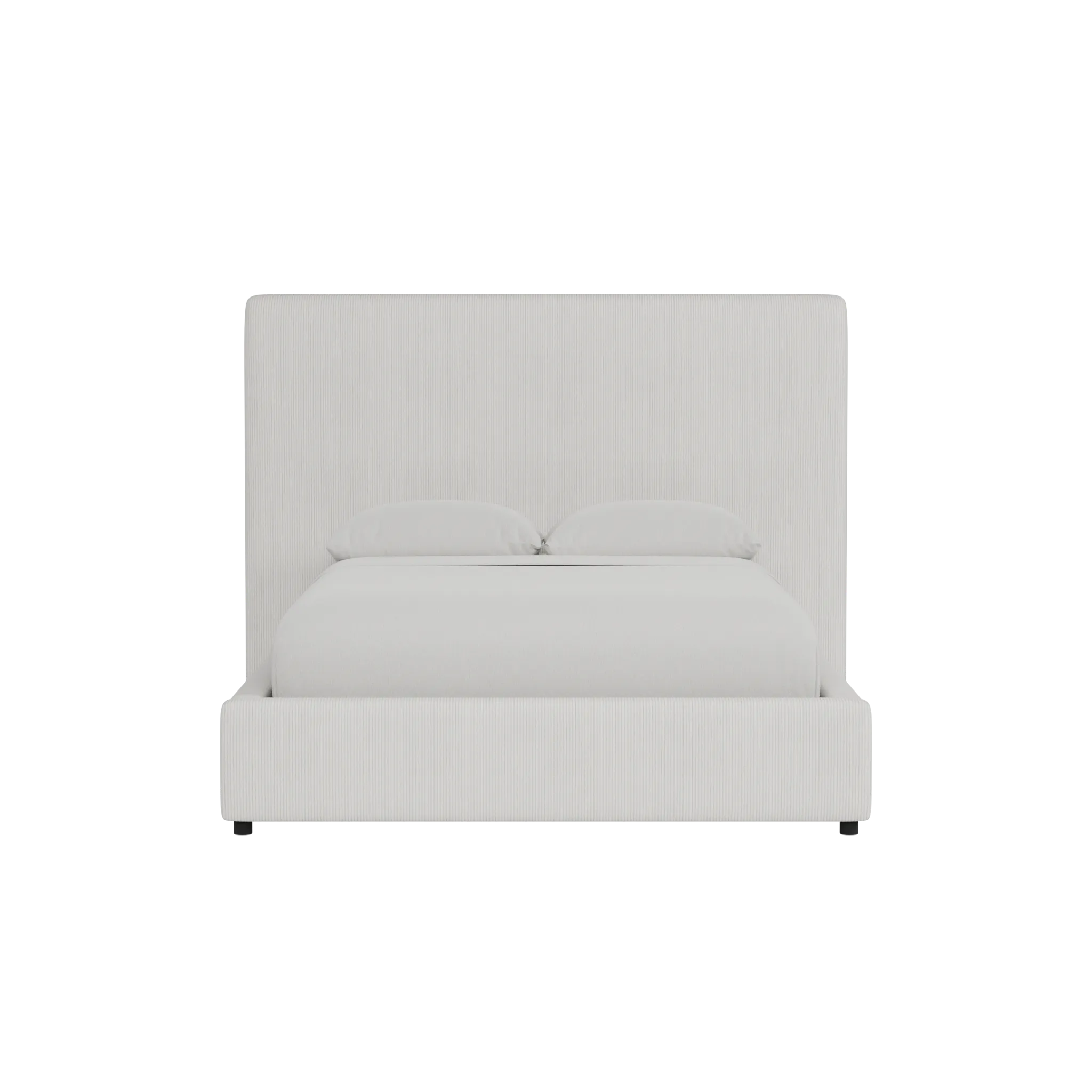 Grayton Lucy Light Beige 54" Upholstered Platform Bed