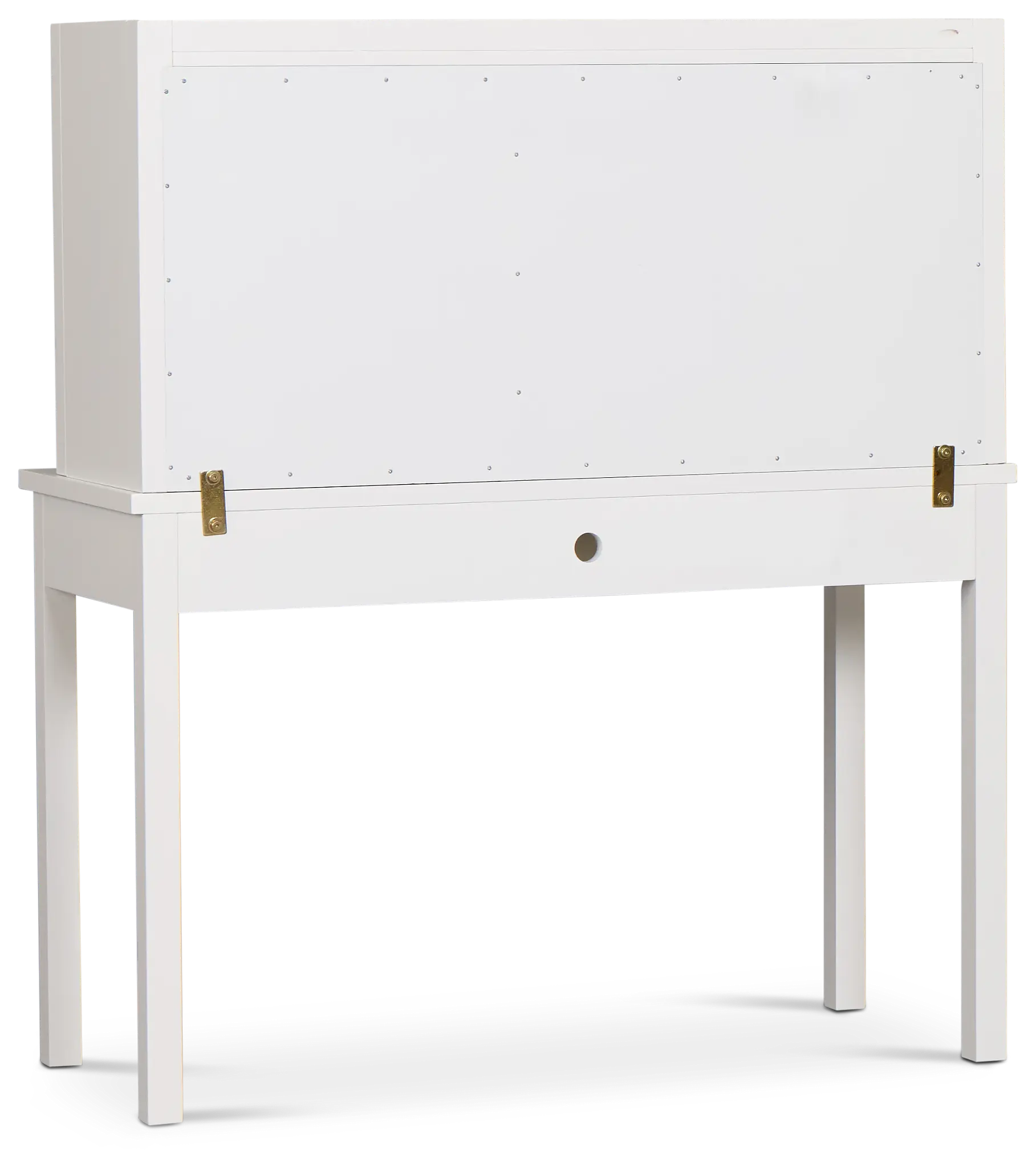 Charleston White 1-drawer Desk & Hutch Charleston White 1-drawer Desk & Hutch