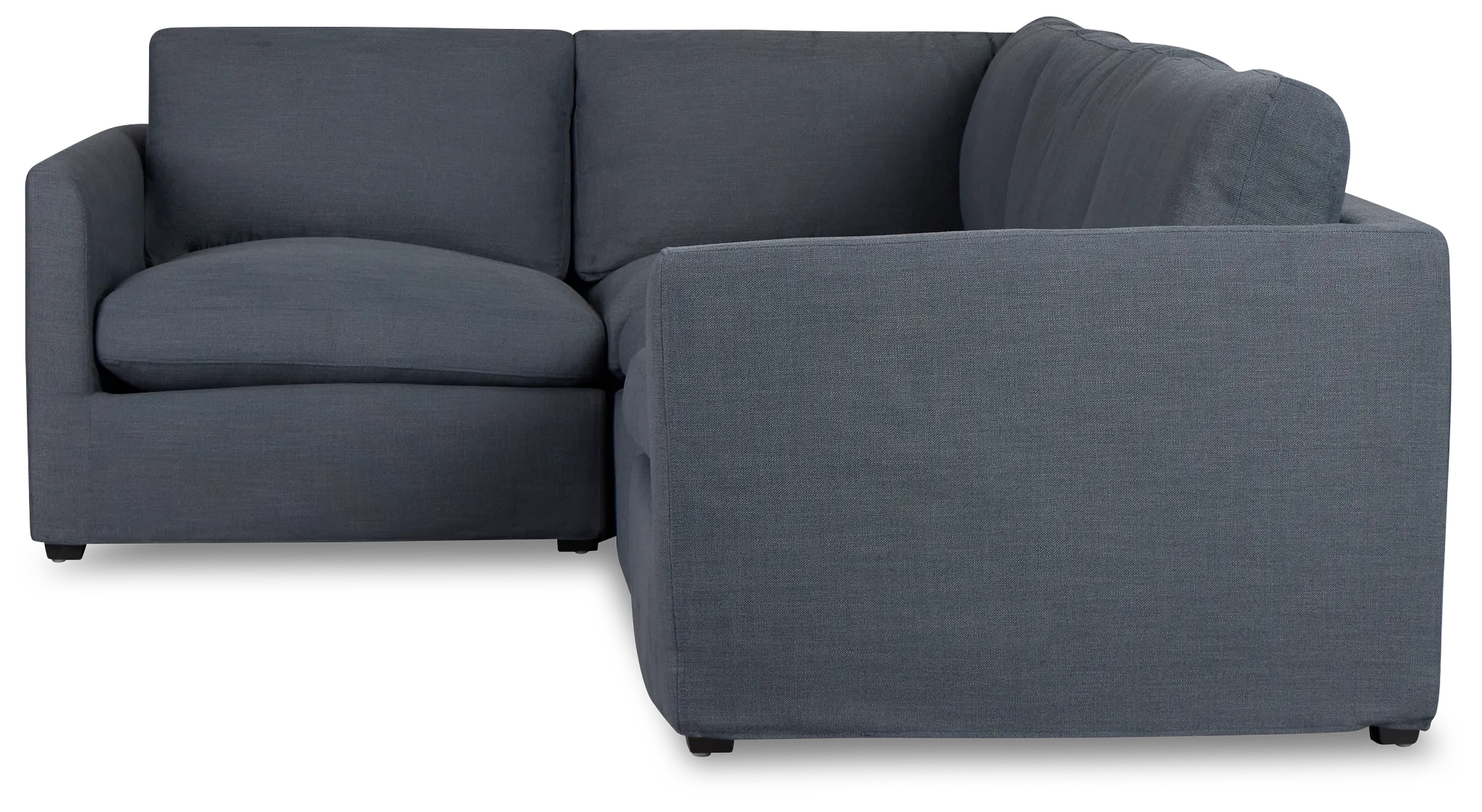 Willow Navy Fabric Small Two-arm Sectional
