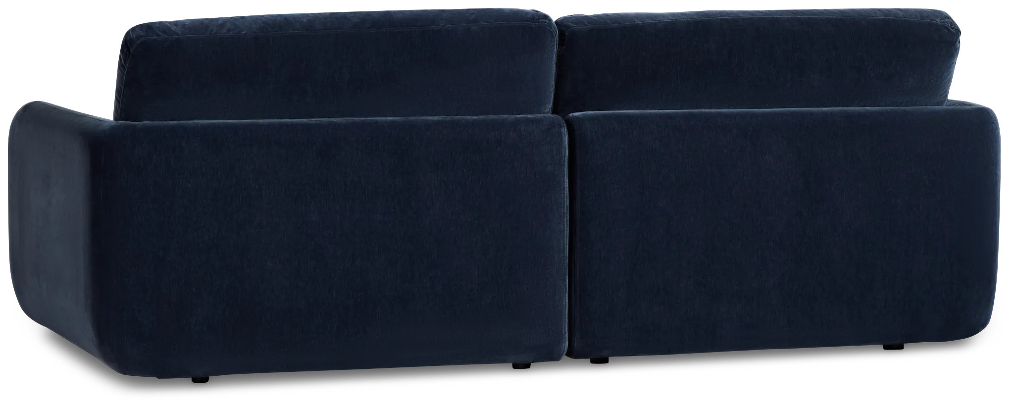 Jules Dark Blue Velvet 2 Piece Modular Sofa