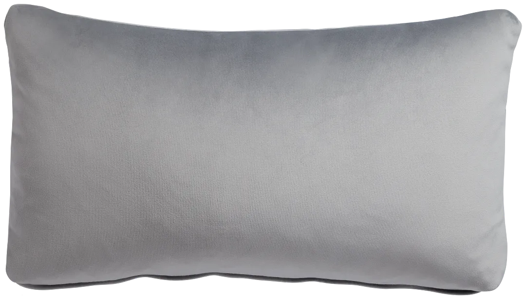 Reign Gray Lumbar Accent Pillow