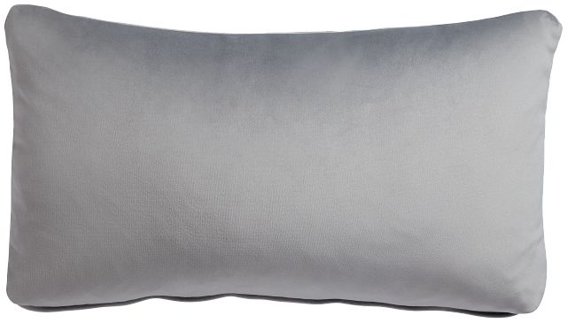 Reign Gray Lumbar Accent Pillow