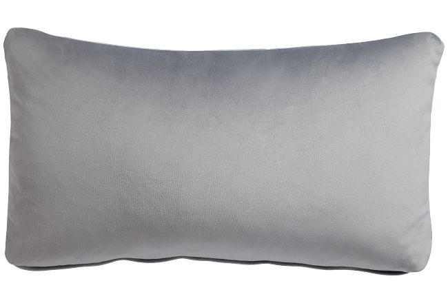 Reign Gray Lumbar Accent Pillow