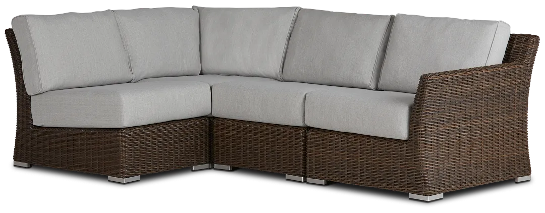 Southport Gray Right 4-piece Modular Sectional