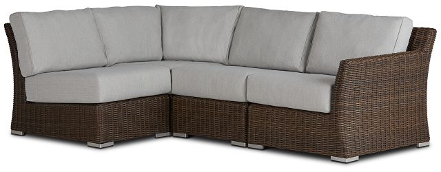 Southport Gray Right 4-piece Modular Sectional
