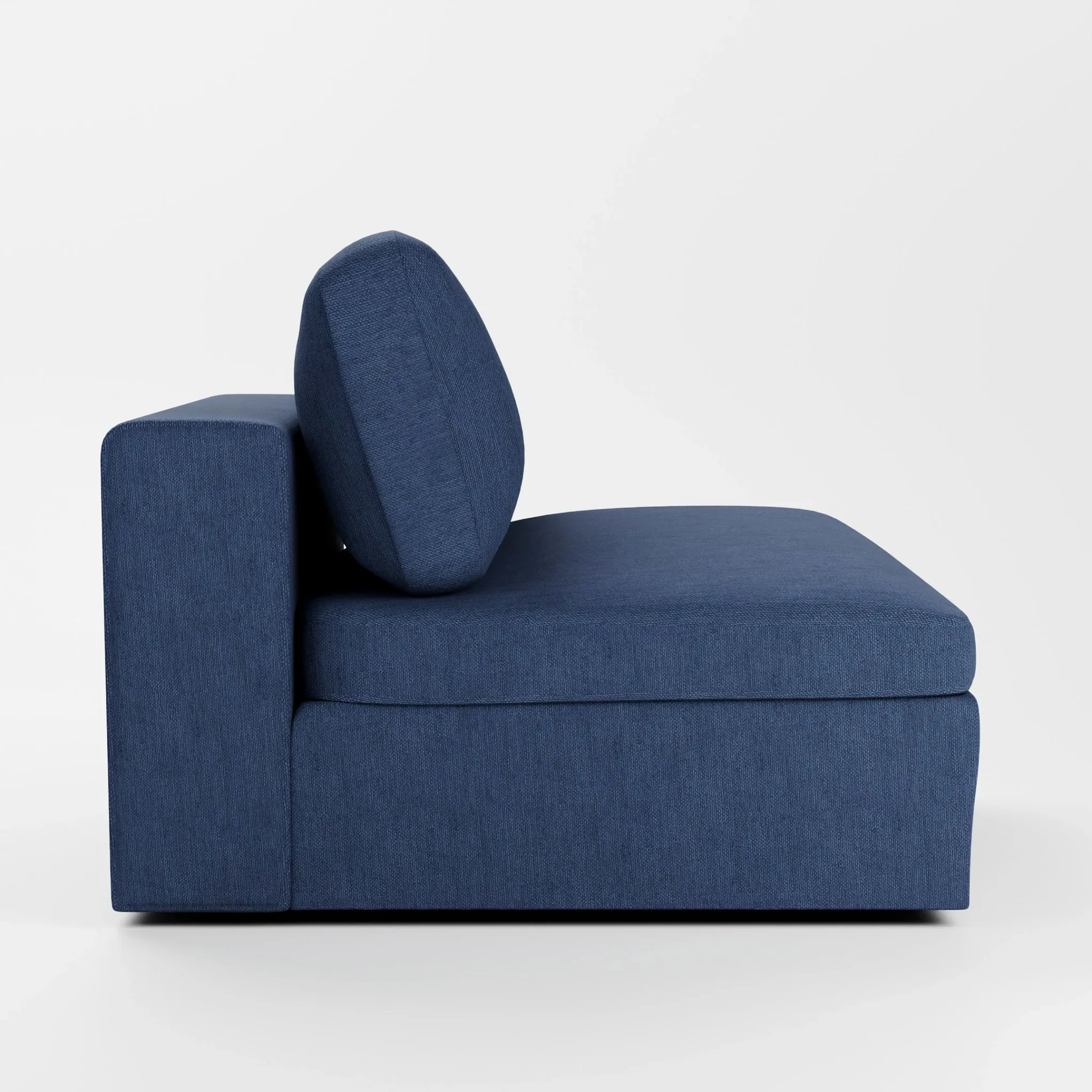 Destin Revenue Dark Blue Fabric Swivel Chair