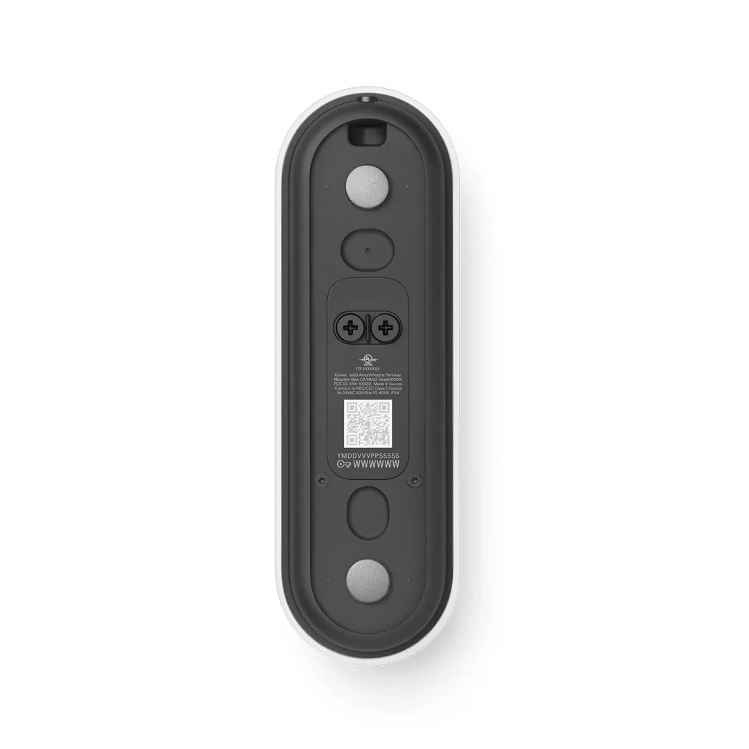 Google Nes Doorbell Wired 3rd Gen White Smart Door Bells
