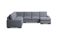 Edgewater Elevation Gray Large Right Chaise Sectional
