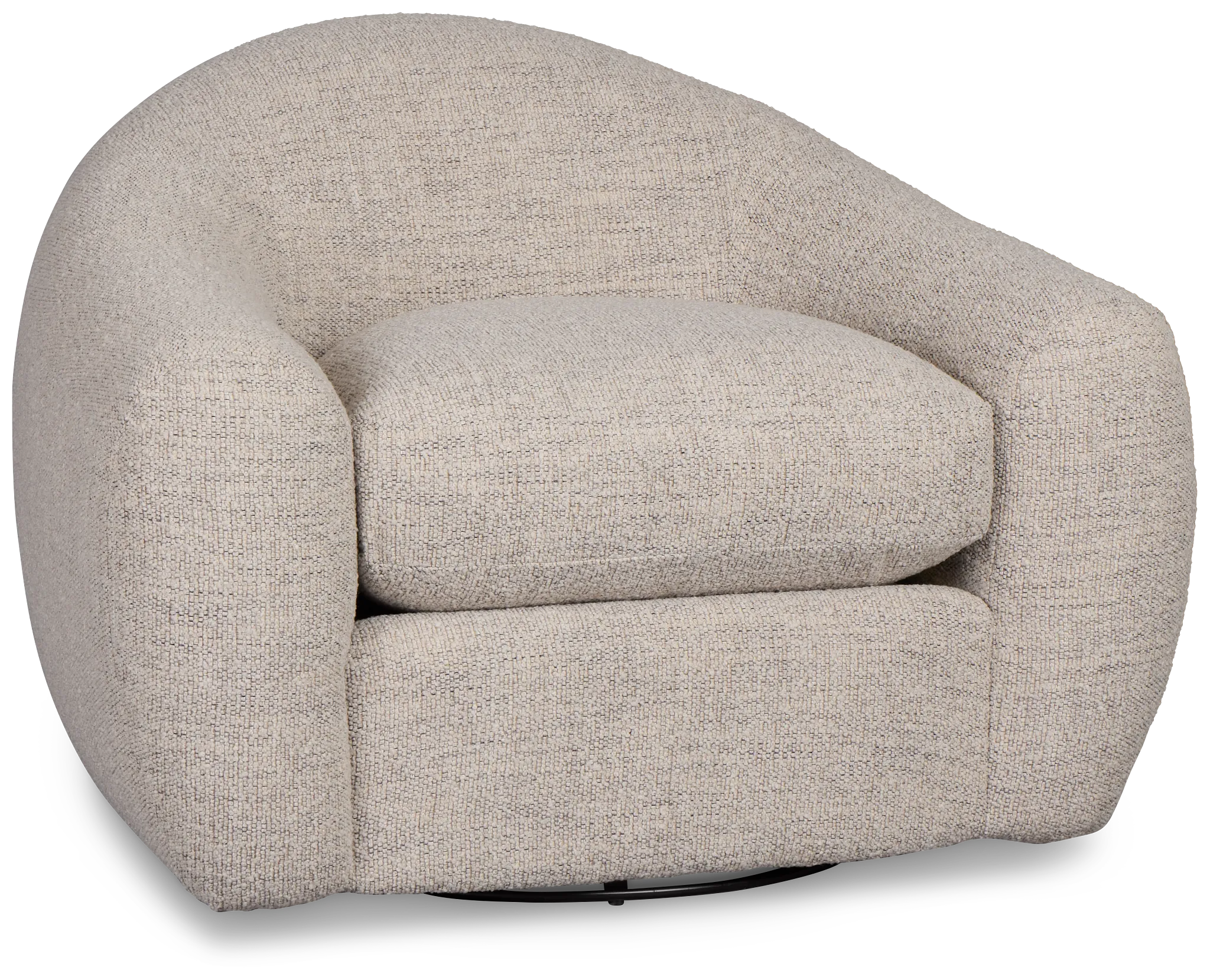 Kaya Gray Fabric Swivel Chair